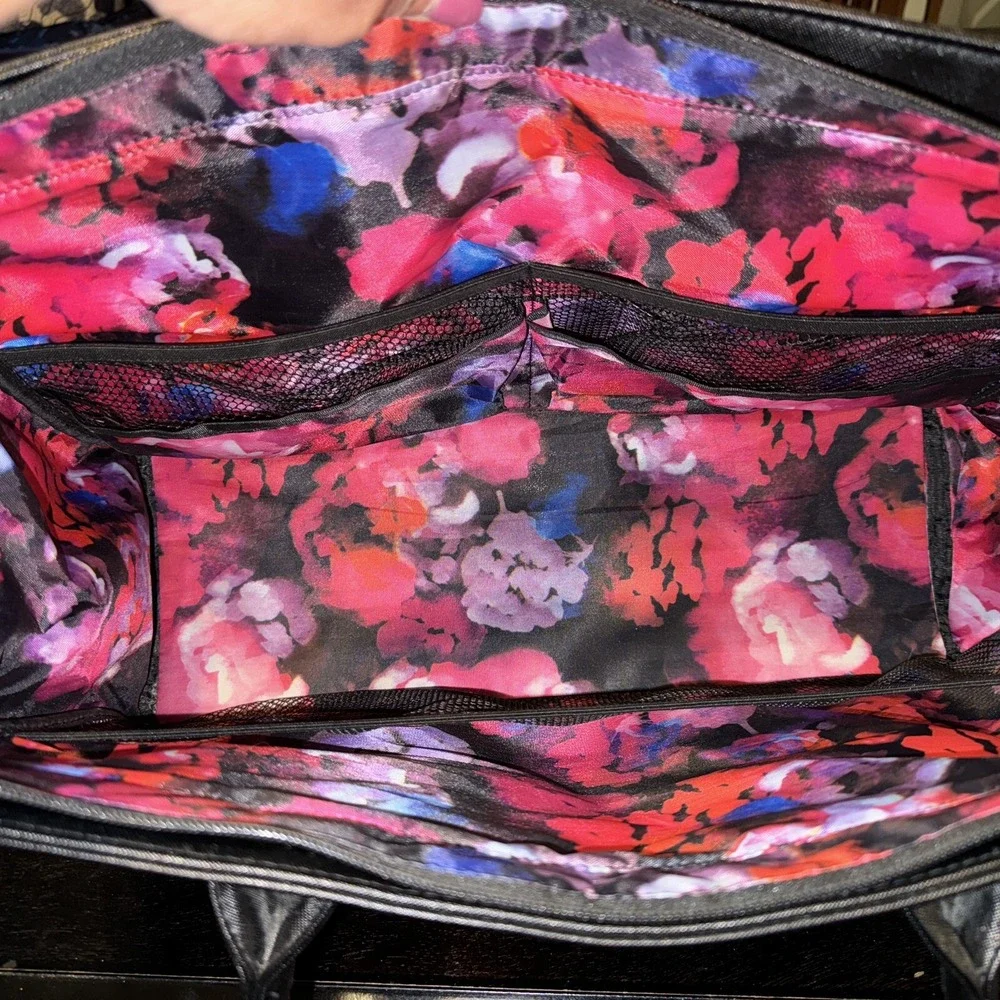 New MARY KAY TRAVEL TOTE LARGE BLACK‎ PURSE STARTER KIT CONSULTANT BAG/CASE